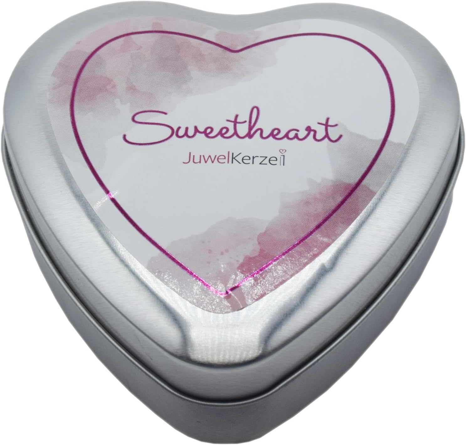 Juwelkerze Sweetheart mit Armband silber