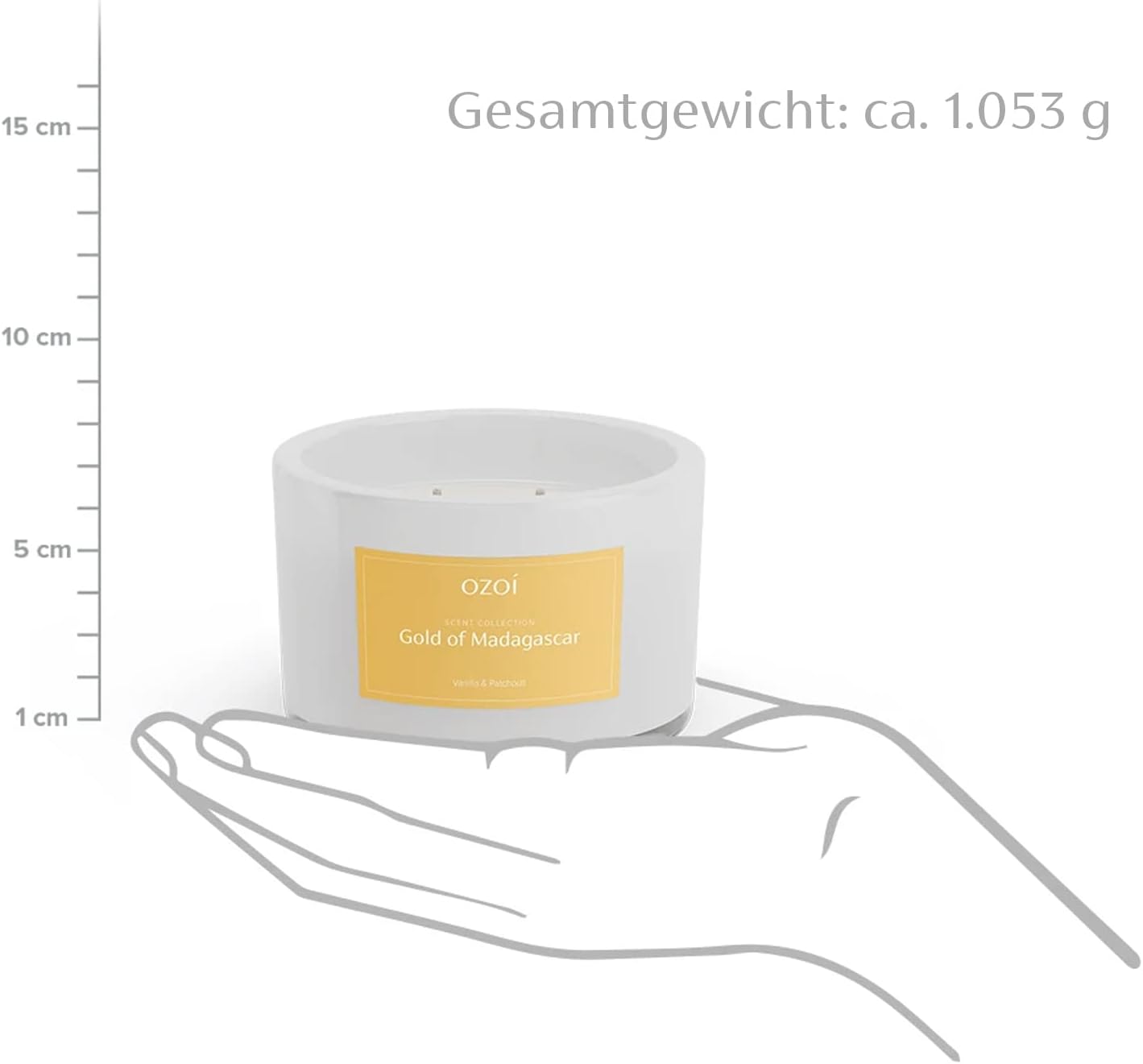 OZOI - Gold of Madagascar Duftkerze Klein