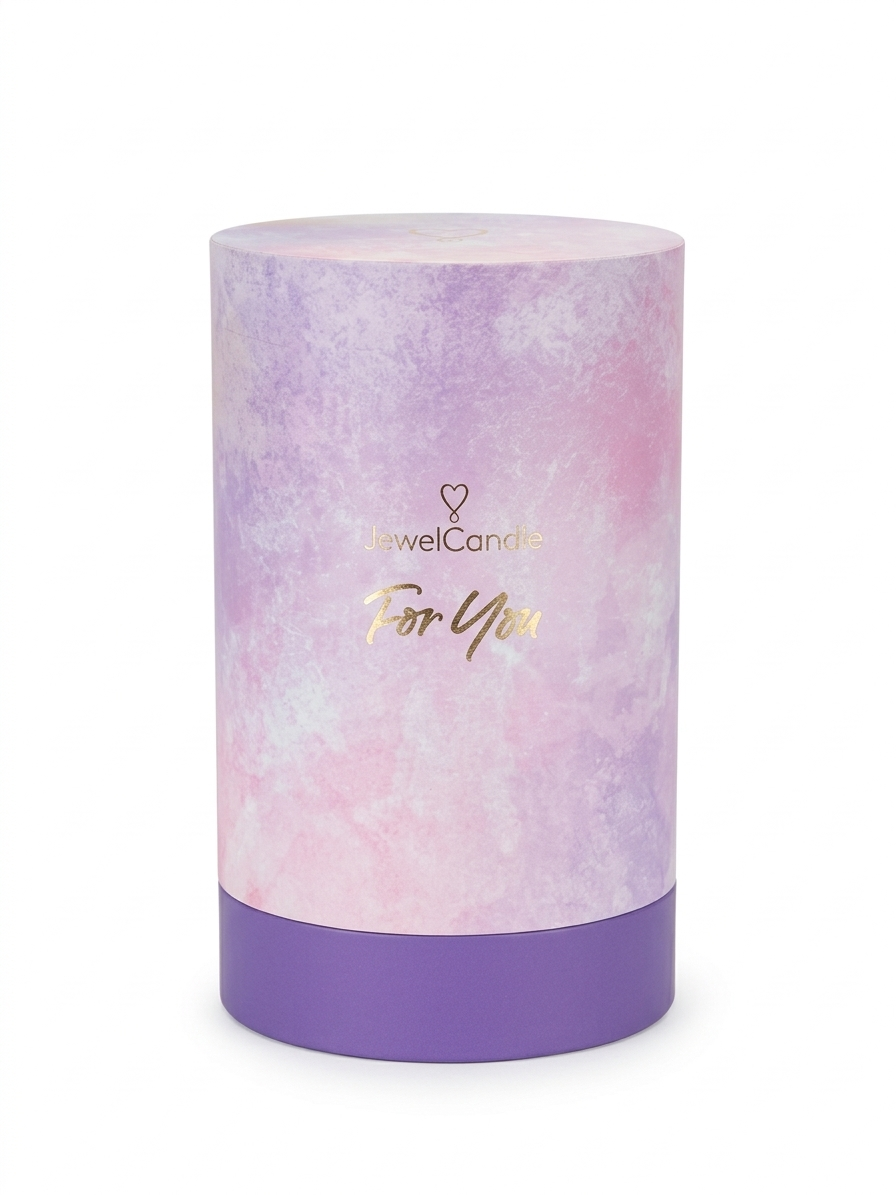 Geschenkverpackung rund für Juwelkerze "For You"