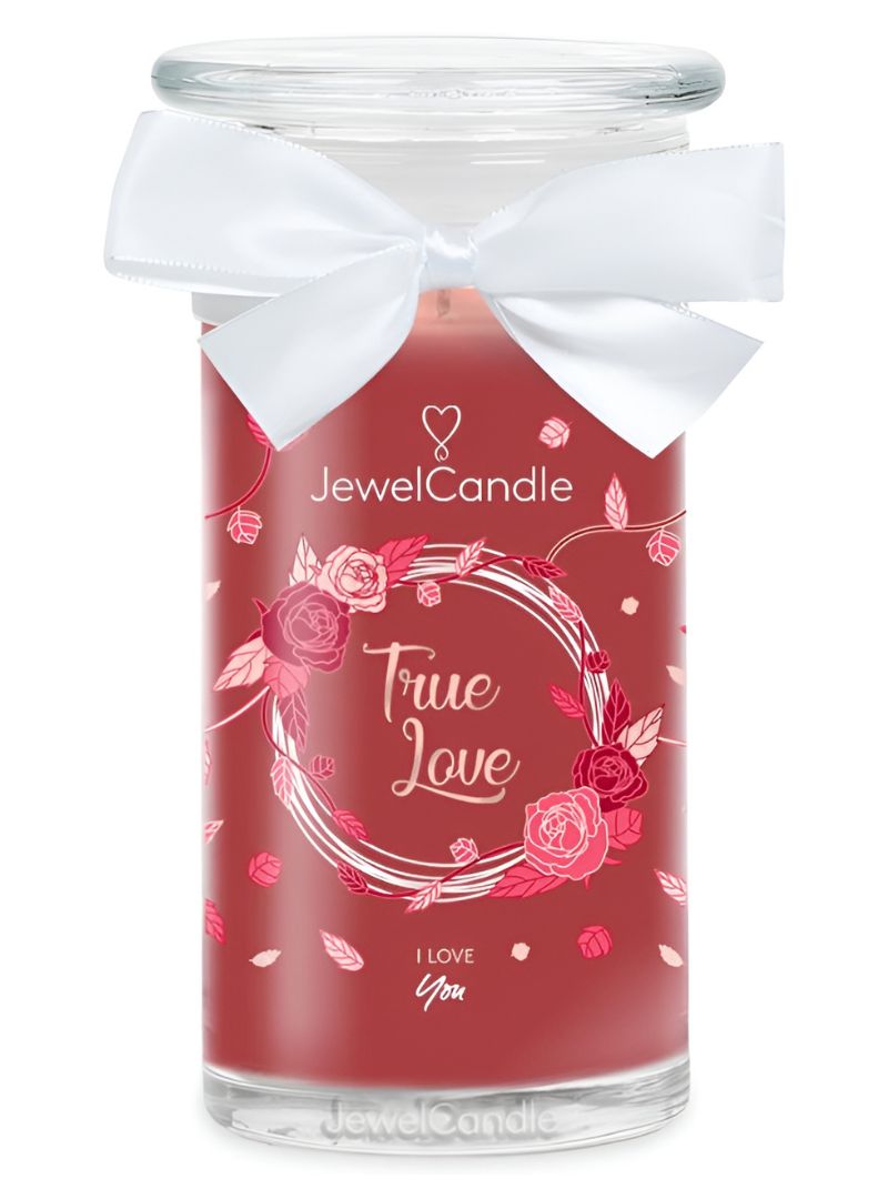 Juwelkerze Ich Liebe Dich / True Love mit Halskette silber