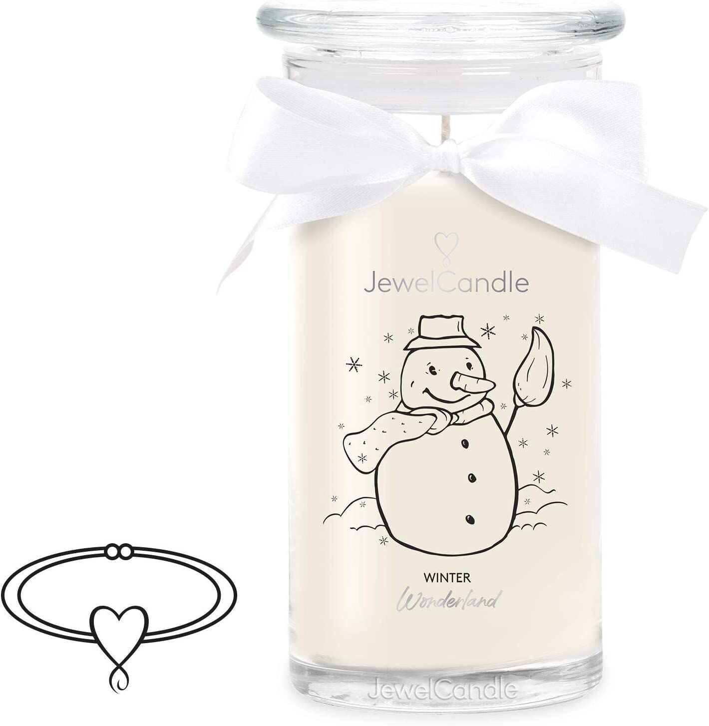 Juwelkerze Winter Wonderland mit Armband
