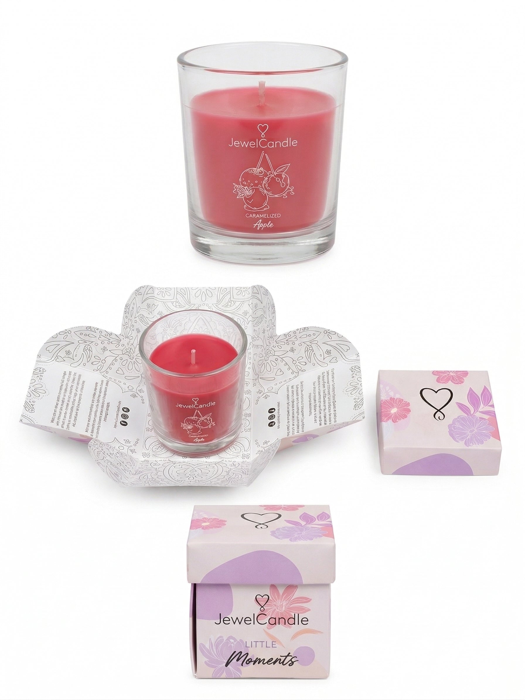 Juwelkerze Caramelized Apple - Little Moments in Geschenkbox