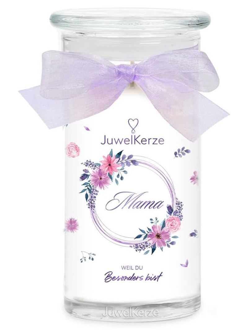 Juwelkerze "Mama" Weil du besonders bist mit Halskette silber