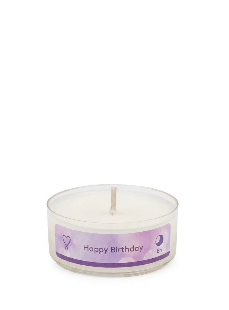 Juwelkerze Happy Birthday Maxi Teelicht