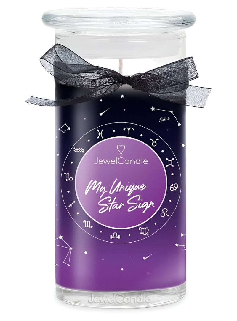 Juwelkerze "My Unique Star Sign" - Sternzeichen mit Halskette silber