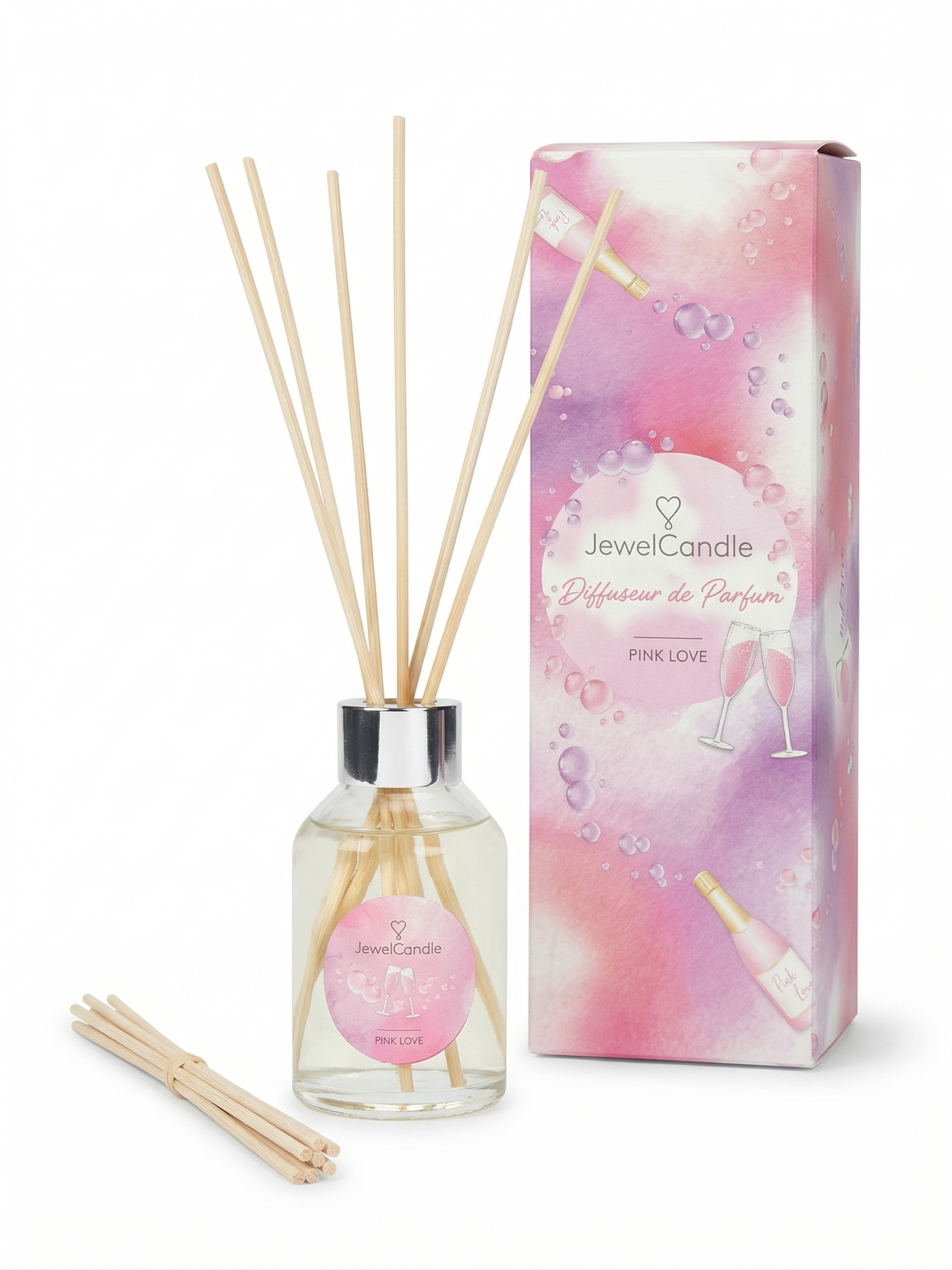 JuwelKerze Raumduft "Pink Love"