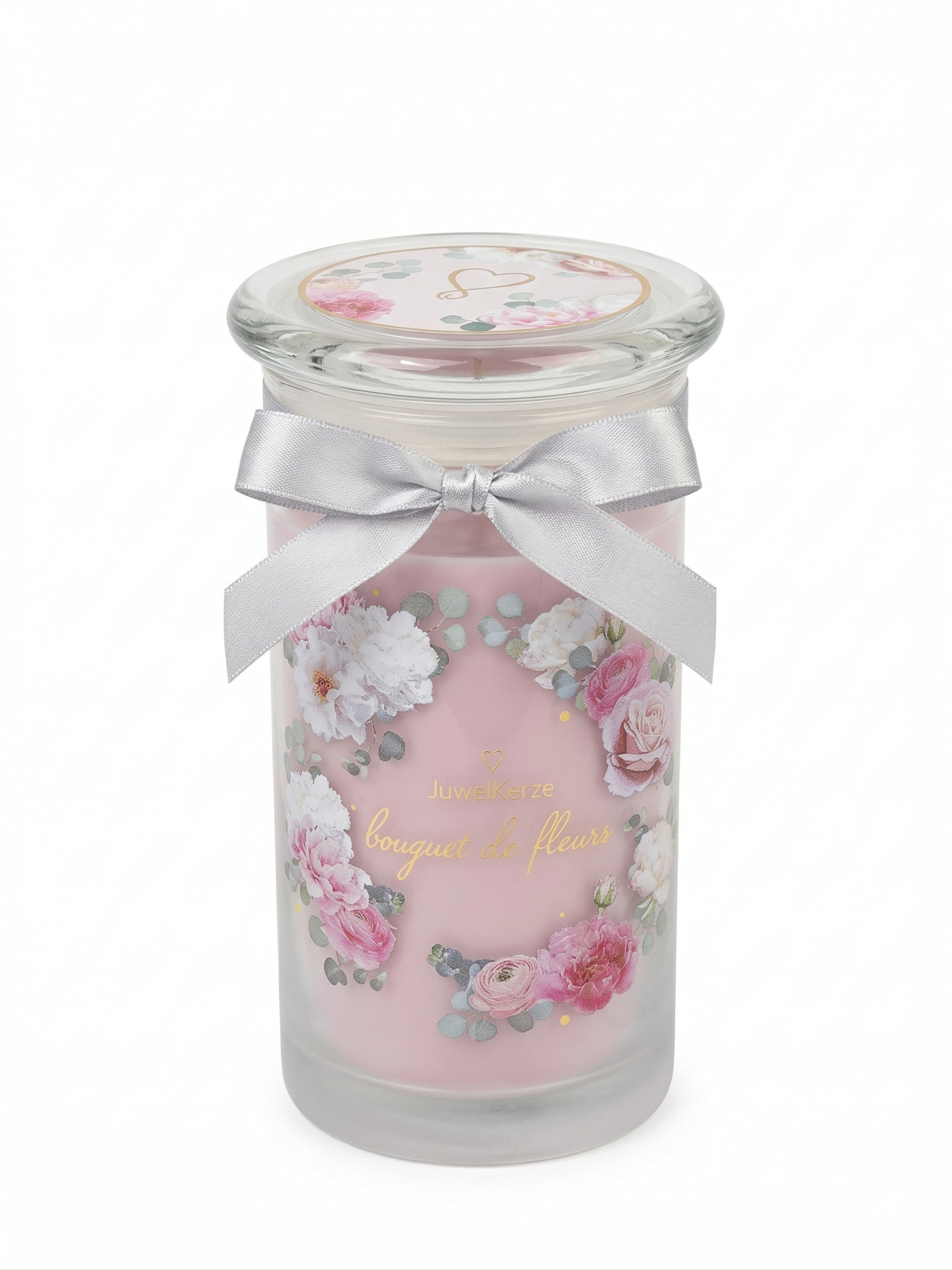 Juwelkerze Bouquet de fleurs by Franzi Richter mit Ohrringe