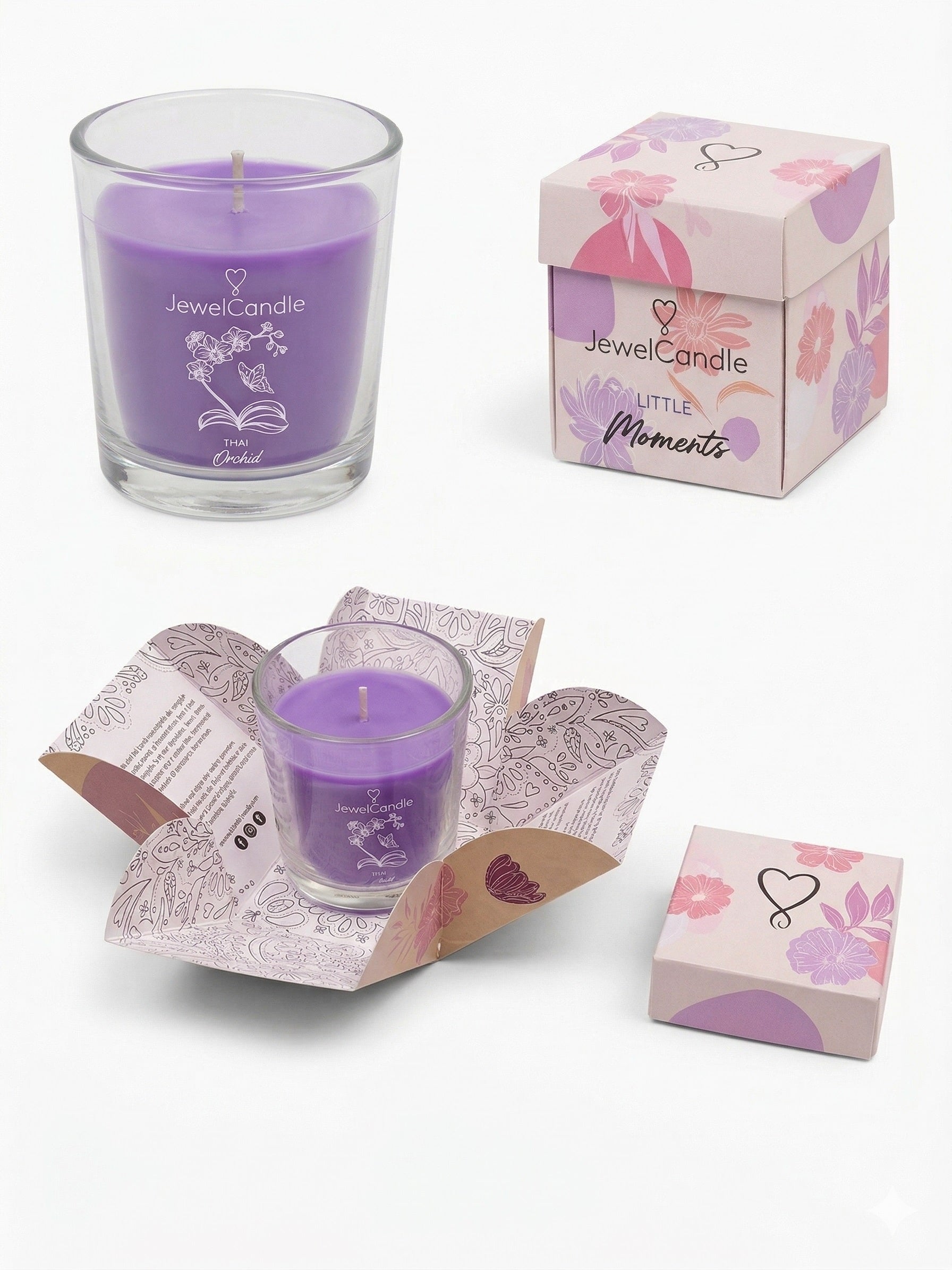 Juwelkerze Thai Orchid - Little Moments in Geschenkbox