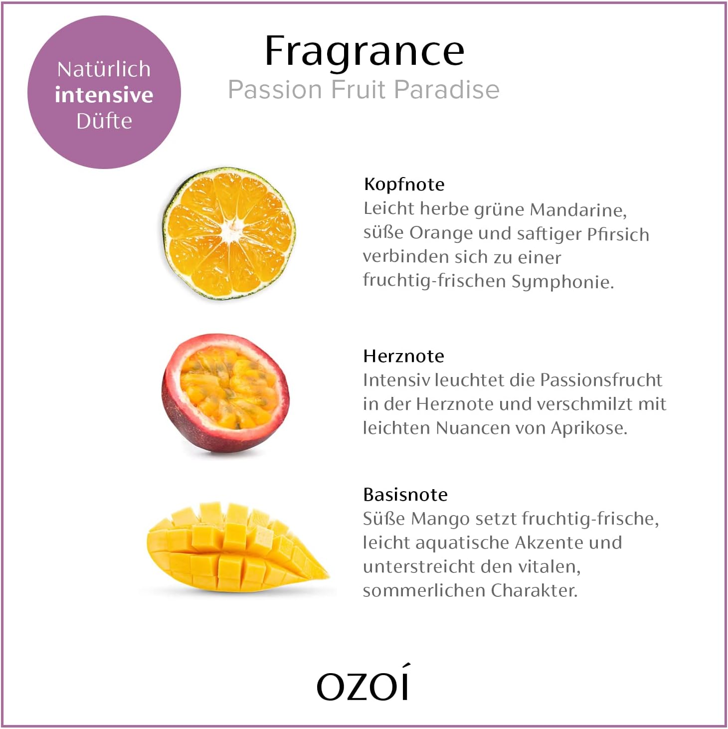 OZOI - Passion Fruit Paradise Duftkerze Mittel
