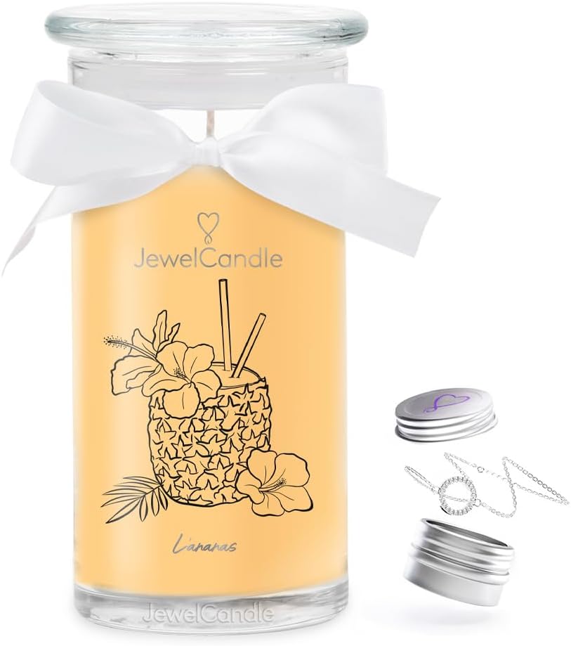 Juwelkerze L'Ananas mit Ring silber